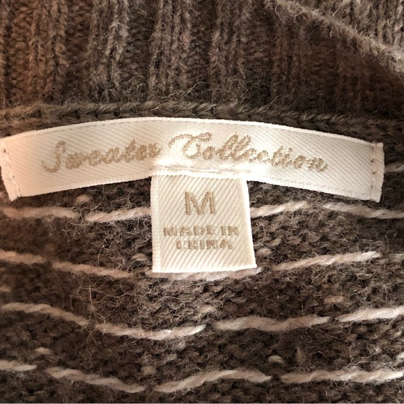 UNIQLO SWEATER COLLECTION Wool Blend Fair Isle Short Sleeve Tunic Sweater Dress - Picture 15 of 16